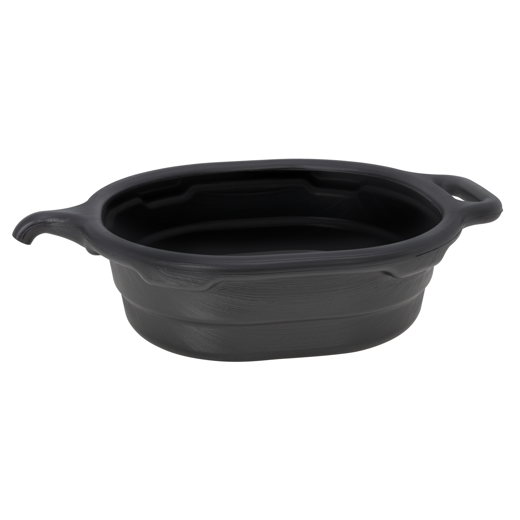 STEELMAN 18-Quart Black Plastic Oil Drain Pan, Model# 75060